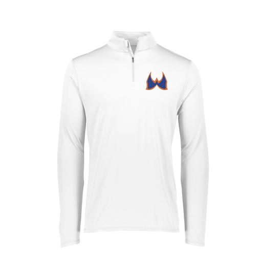 [FTLQFLWH-FAXS-LOGO1] Decker Women's Flex-Lite 1/4 Zip Shirt (Female Adult XS, White, Logo 1)
