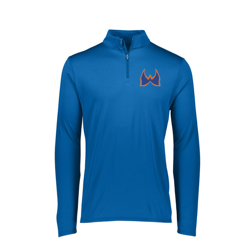 [FTLQFLRY-FAXS-LOGO1] Decker Women's Flex-Lite 1/4 Zip Shirt (Female Adult XS, Royal, Logo 1)