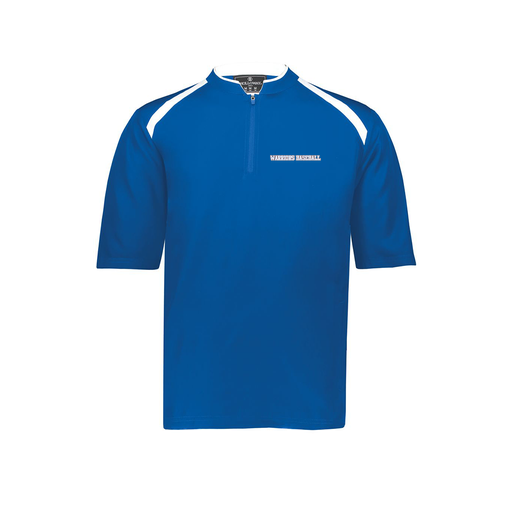 [229581-AS-RYL-LOGO2] Men's Dugout Short Sleeve Pullover (Adult S, Royal, Logo 2)