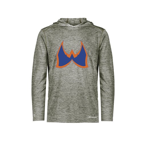 [FOLHCGGY-AS-LOGO1] Decker Men's Charge Hoodie (Adult S, Gray, Logo 1)