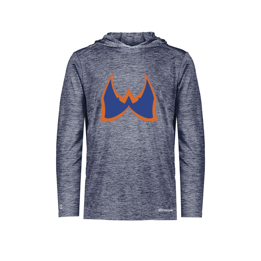 [FOLHCGNV-YS-LOGO1] Decker Youth Charge Hoodie (Youth S, Navy, Logo 1)