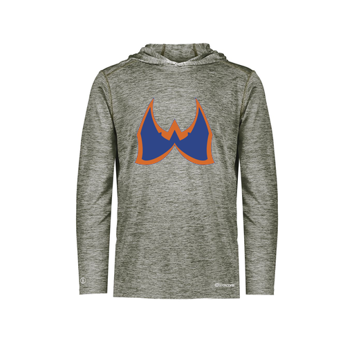 [CUS-DFW-CHGHOOD-PER-LSL-GRY-YS-LOGO1] Youth Charge Hoodie (Youth S, Gray, Logo 1)