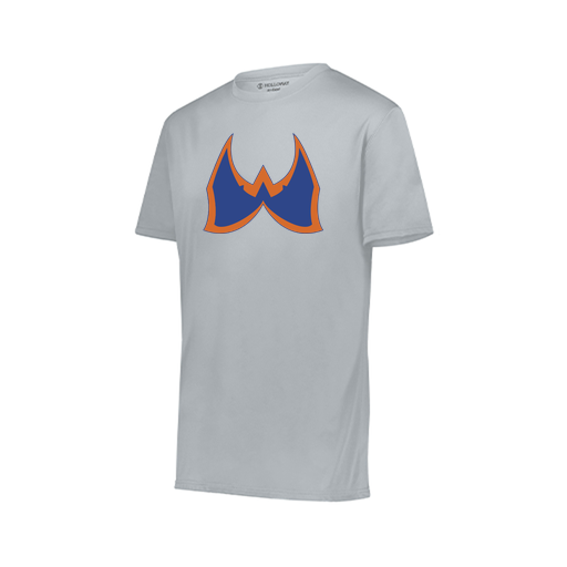[222818.099.S-LOGO1] Men's Movement Dri Fit Shirt (Adult S, Silver, Logo 1)