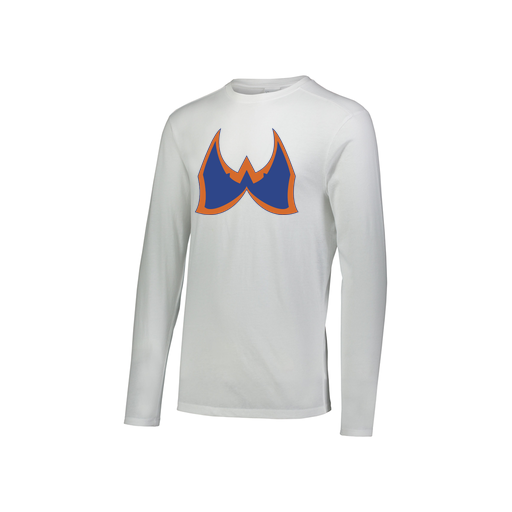 [FTLCUBWH-YS-LOGO1] Decker Youth Tri-Blend T-Shirt - Long Sleeve (Youth S, White, Logo 1)