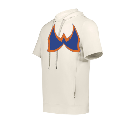 [222605-WHT-YS-LOGO1] YOUTH VENTURA SOFT KNIT SHORT SLEEVE HOODIE (Youth S, White, Logo 1)