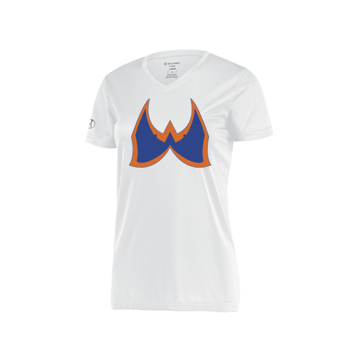 [222820.005.S-LOGO1] Ladies Movement Dri Fit Shirt (Female Adult S, White, Logo 1)